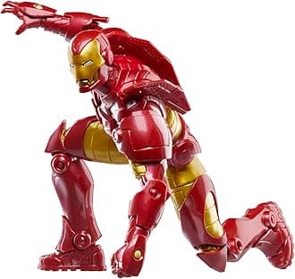 Hasbro Marvel Comics Iron Man (Model 20), Iron Man Comics Collectible 6" (15cm) Size Action Figure, Retro Design Blister Package F9027 Authentic