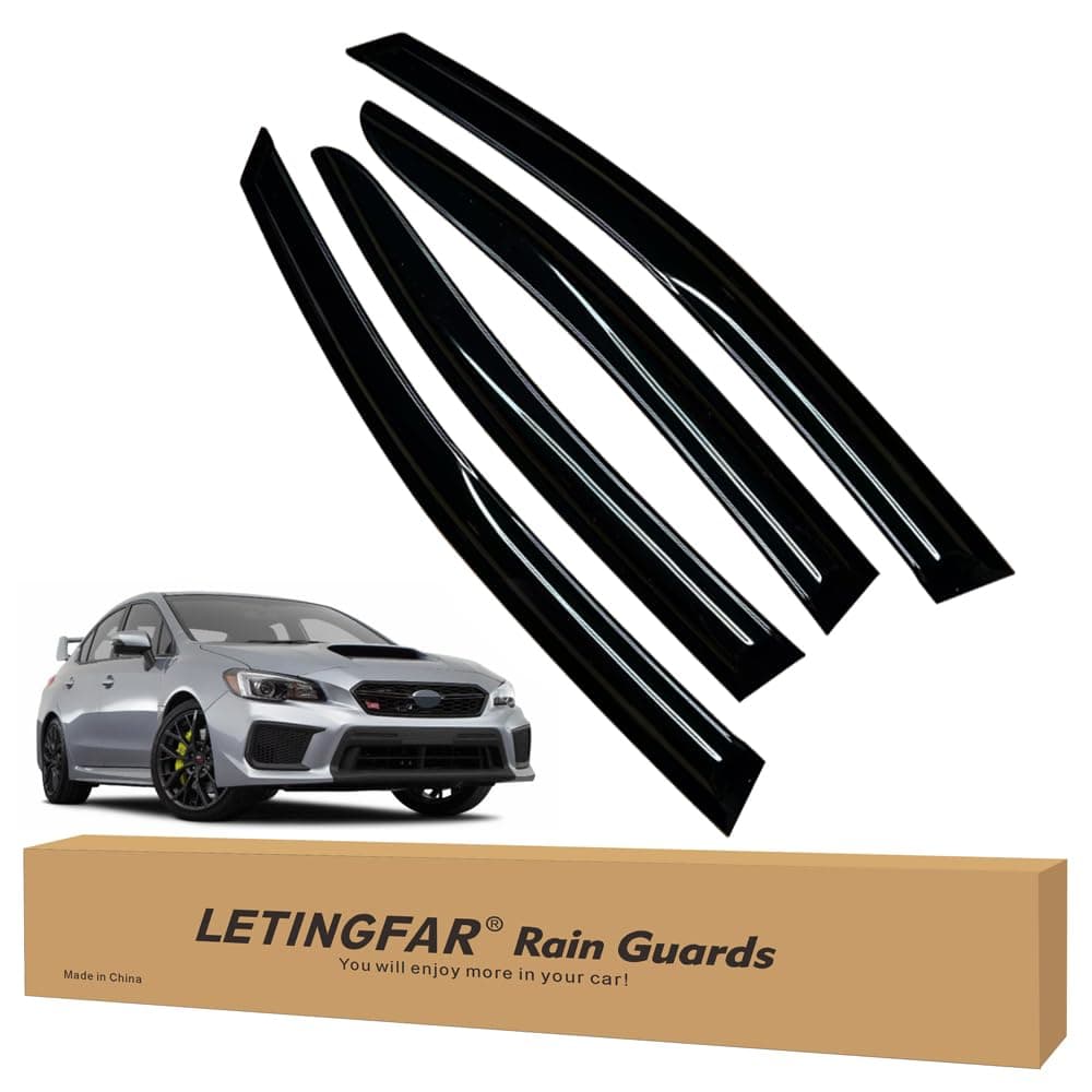 Window Visors Rain Guards for Subaru WRX 2015 2016 2017 2018 2019 2020 2021 Accessories, Wind Deflectors Vent Shades for Subaru WRX