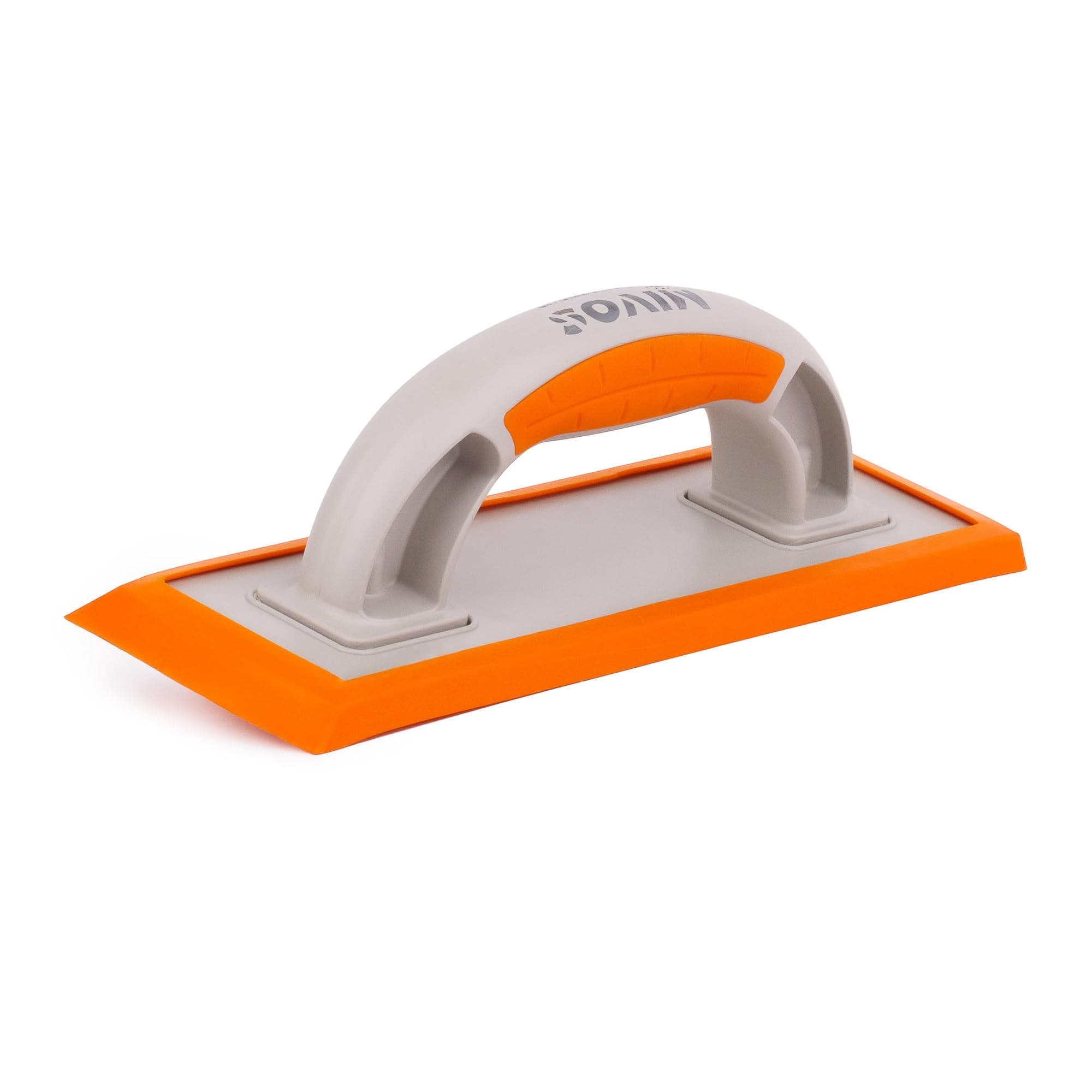 Floating Board with Rubber Coating for Joints 245 x 97 - Tile Joint Board with Beveled Rubber - Trowel with Ergonomic Plastic Handle for Tilers - Smoothing Trowel Made in the EU