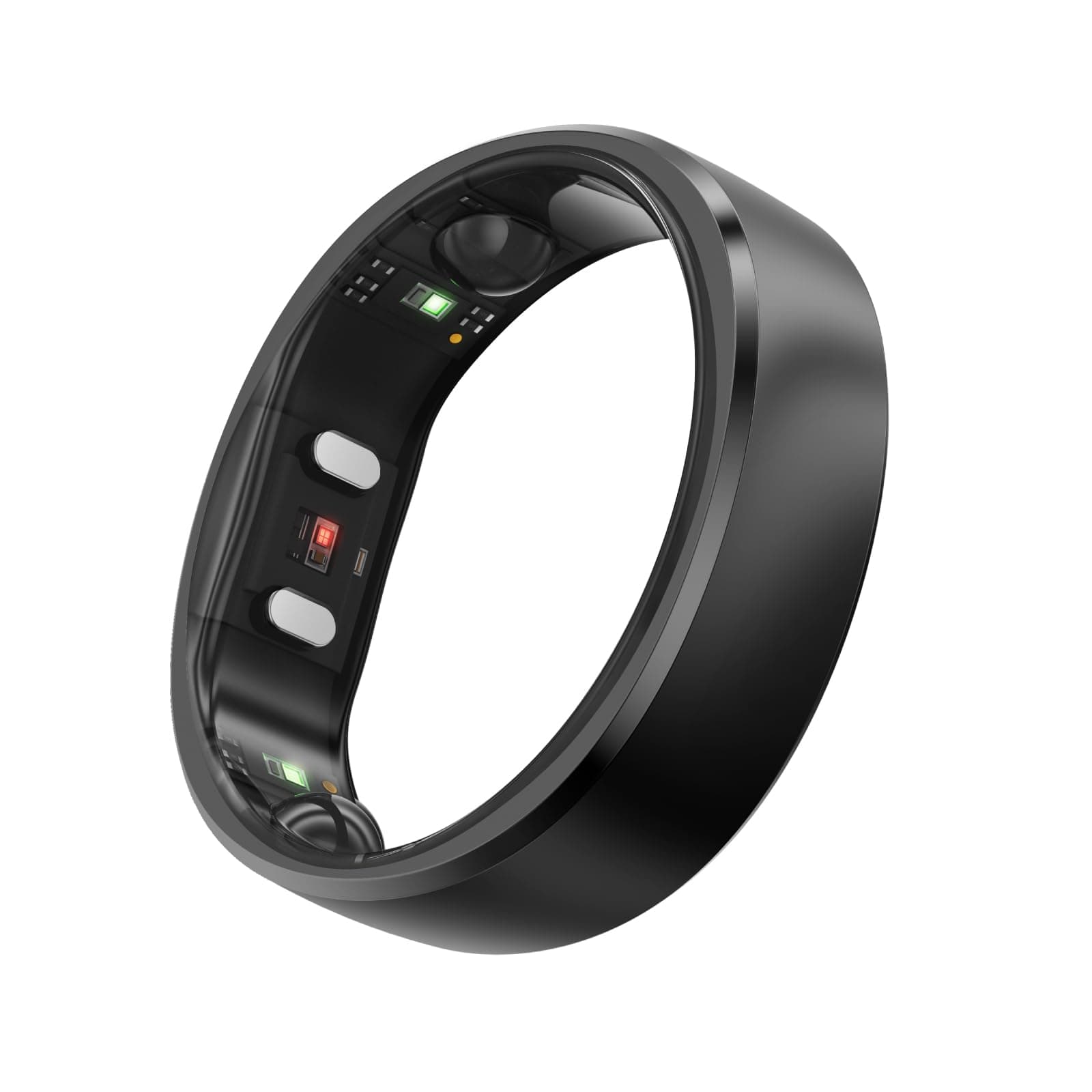 Gen 2, World’s First Smart Ring with Sleep Apnea Monitoring, No APP Subscription, 12-Day Battery Life, Stress/Heart Rate/Women's Health Tracker, Android & iOS Compatible (Black, Size 12)