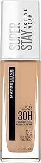 Super Stay Full Coverage Liquid Foundation Active Wear Makeup, Up to 30Hr Wear, Transfer, Sweat & Water Resistant, Matte Finish, Medium Beige, 1 Count