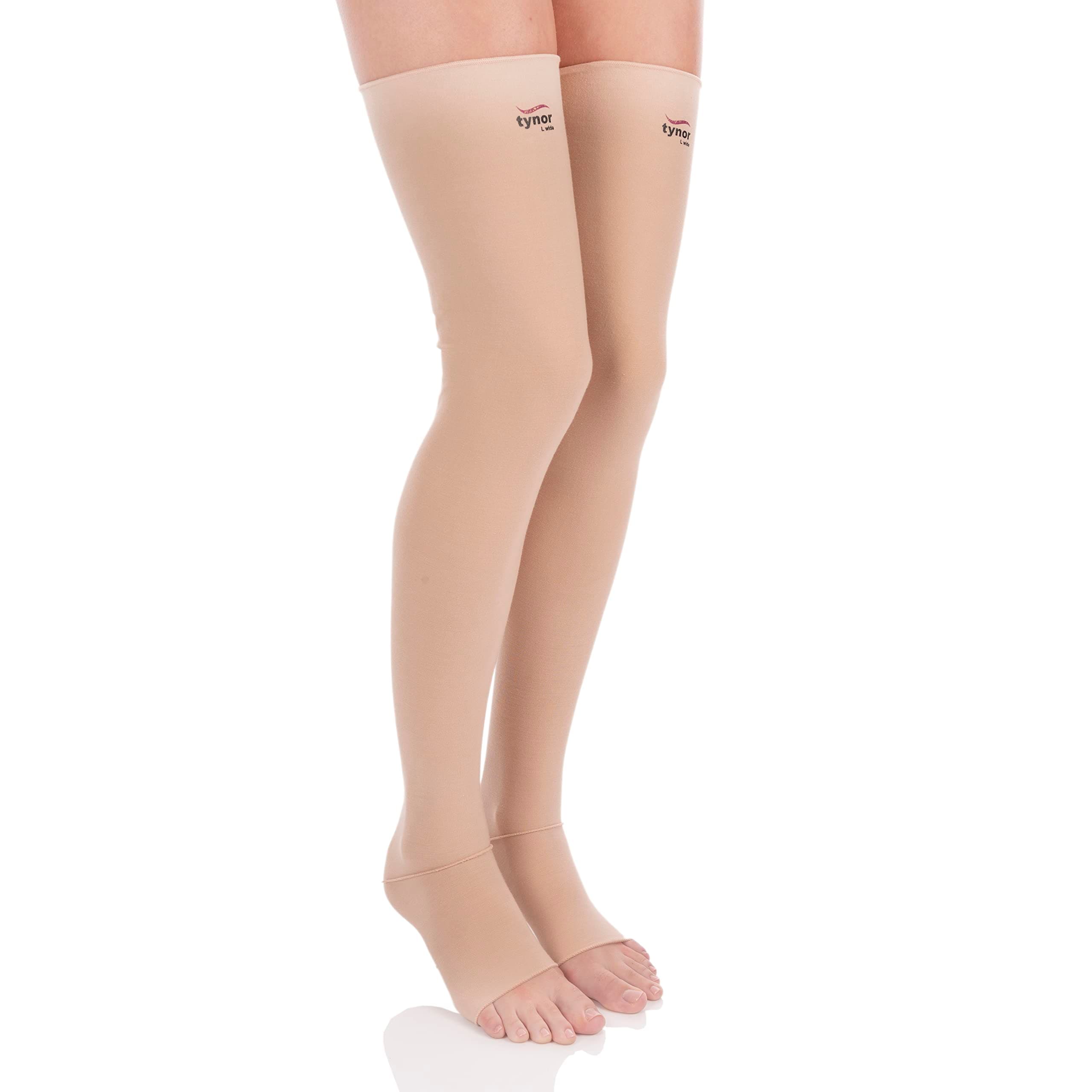 Tynor Medical Compression Stocking Thigh High Class 2 (Pair), Beige, XXL, 1 Pair