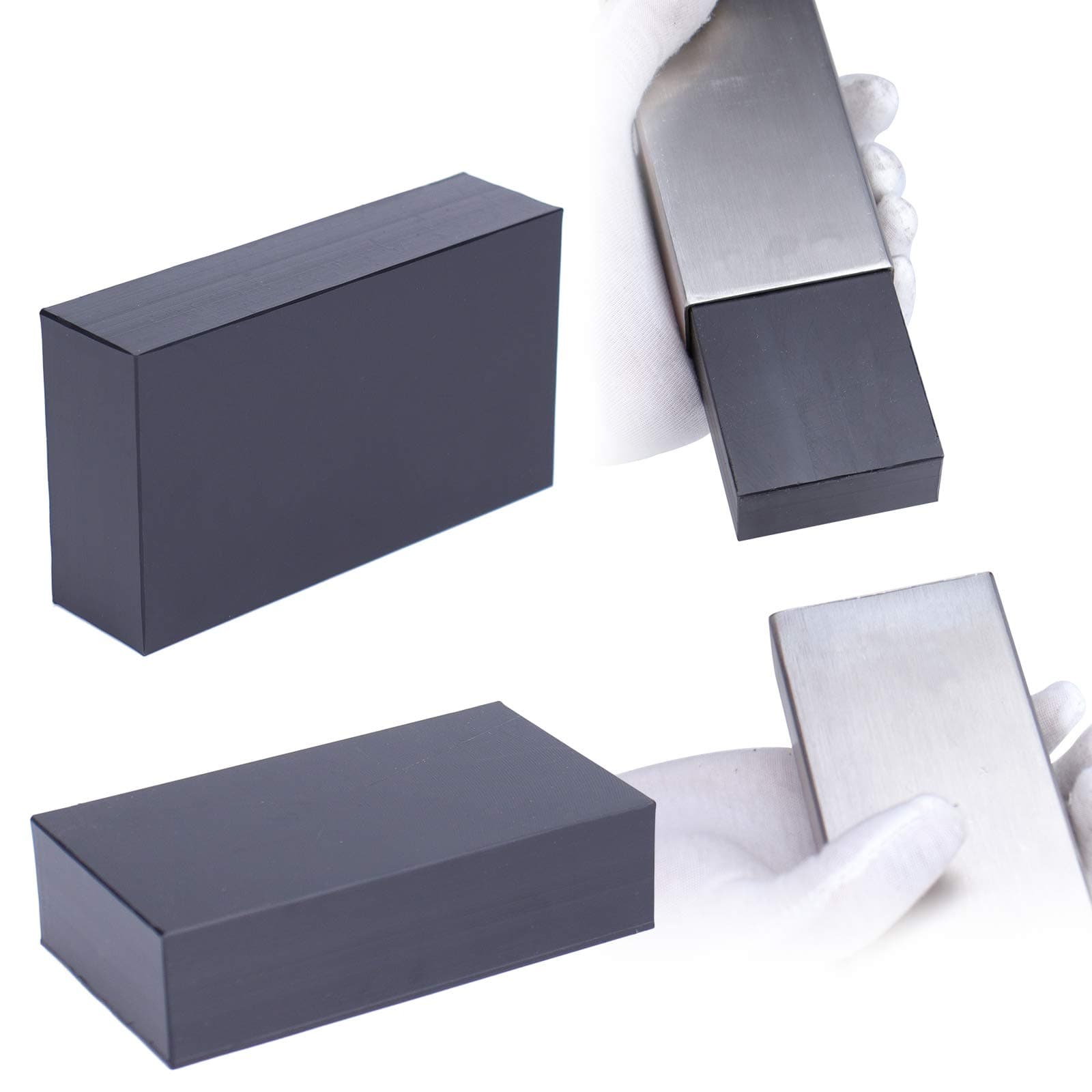 Muzata HT10 HL10 HT14 Flat Handrail Accessories - 2Pack 100mm High Extension Connector Strength POM Handrail Fitting, HA01 BNP