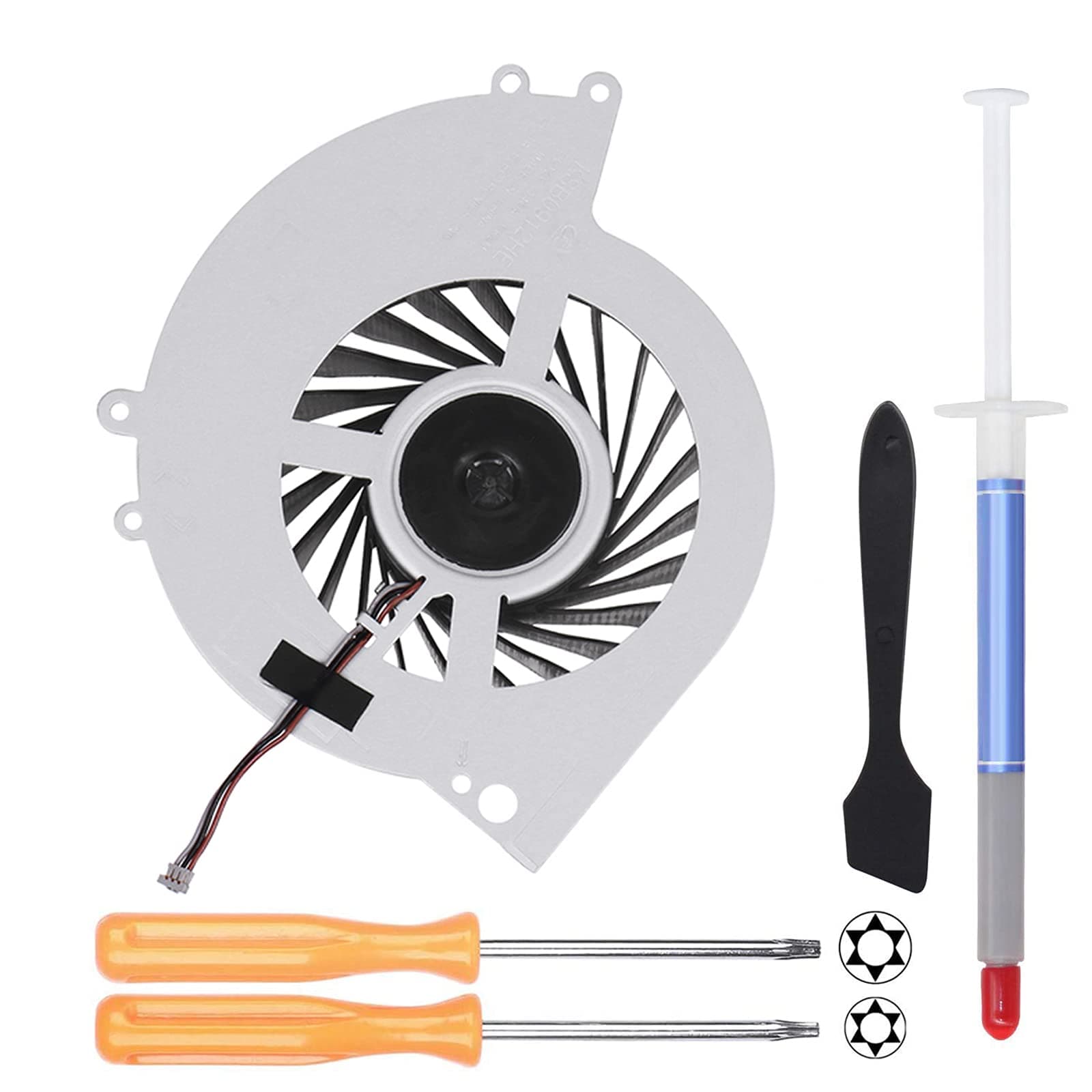 YEECHUN Replacement Internal CPU Cooling Fan for Sony PlayStation 4 PS4 CUH-1001A 500GB KSB0912HE Series + Tool Kit