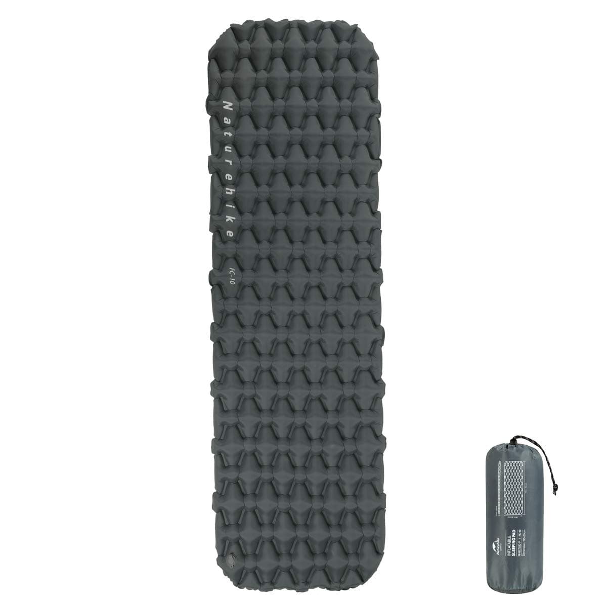 Naturehike Ultralight Inflatable Mat Single Sleeping Mat 6.5cm Thick Camping Mat Outdoor Compact and Moisture Proof for Hiking,Backpacking,Camping