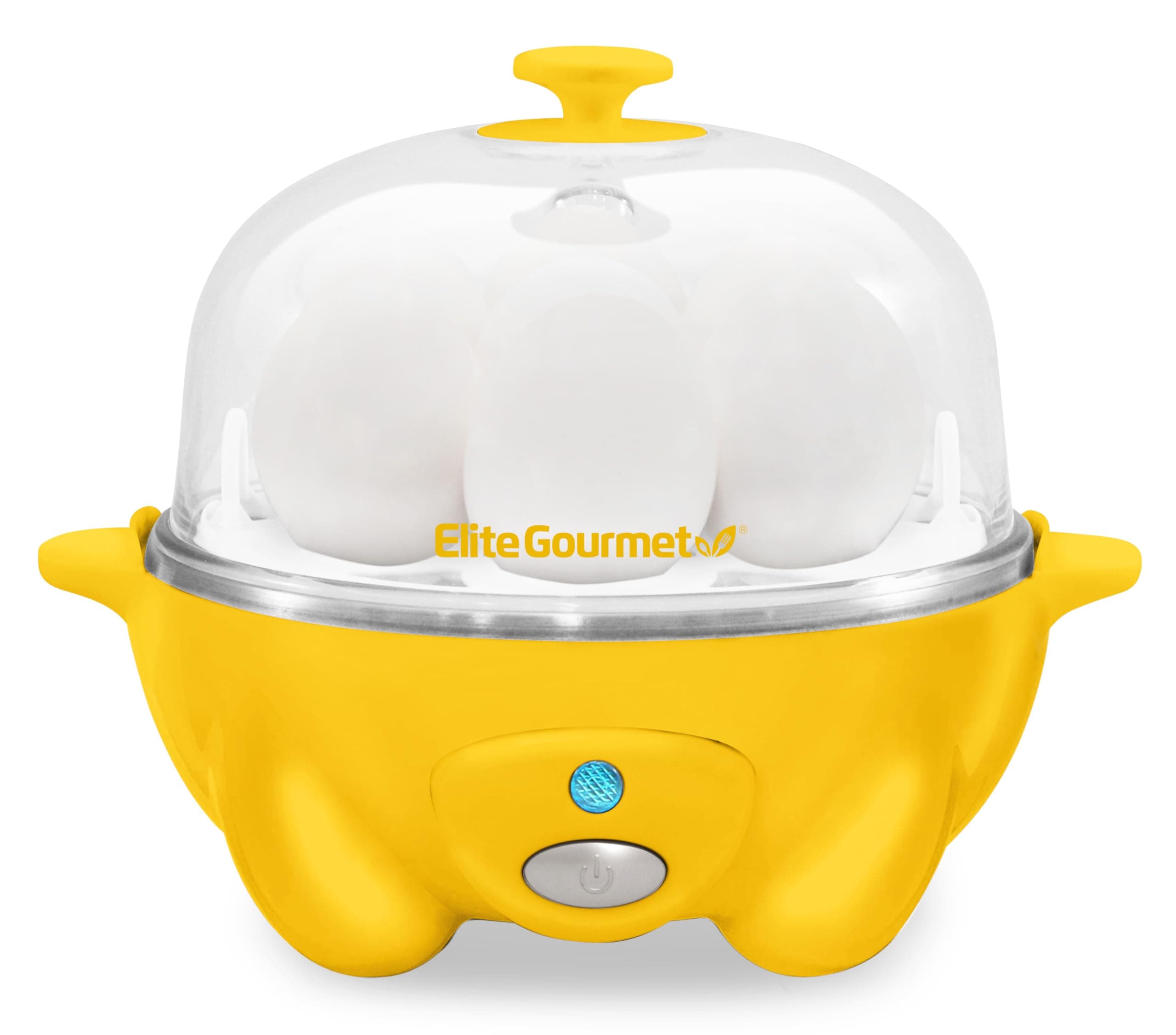 Elite Gourmet Easy Electric 7 Egg Capacity Soft, Medium, Hard-Boiled Cooker Poacher, Scrambled, Omelet Maker with Auto Shut-Off and Buzzer, BPA Free