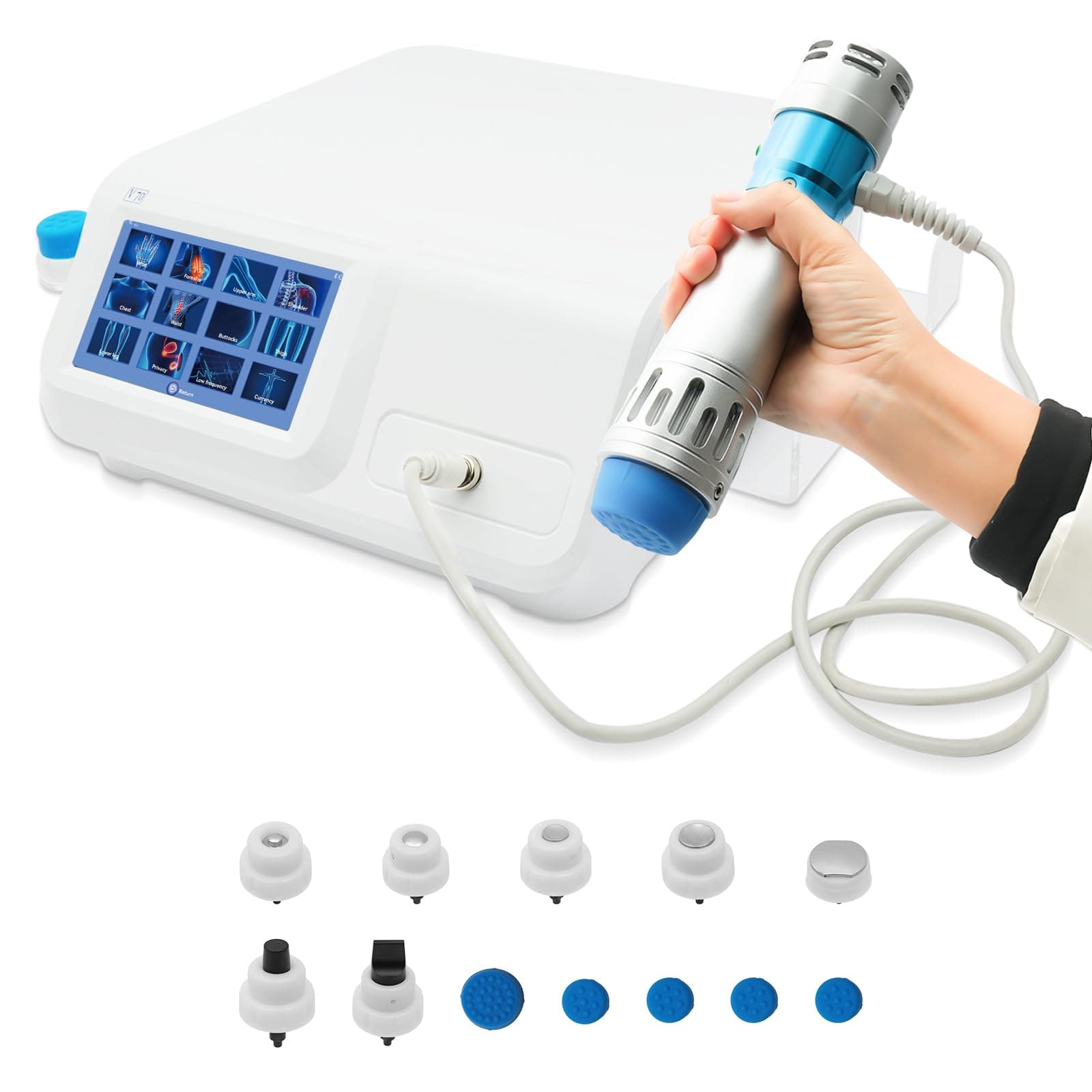 Shockwave Therapy Machine for Pain Relief,Deep Tissue Massager for Back, Waist, Leg, and Golfer’s Elbow Discomfort