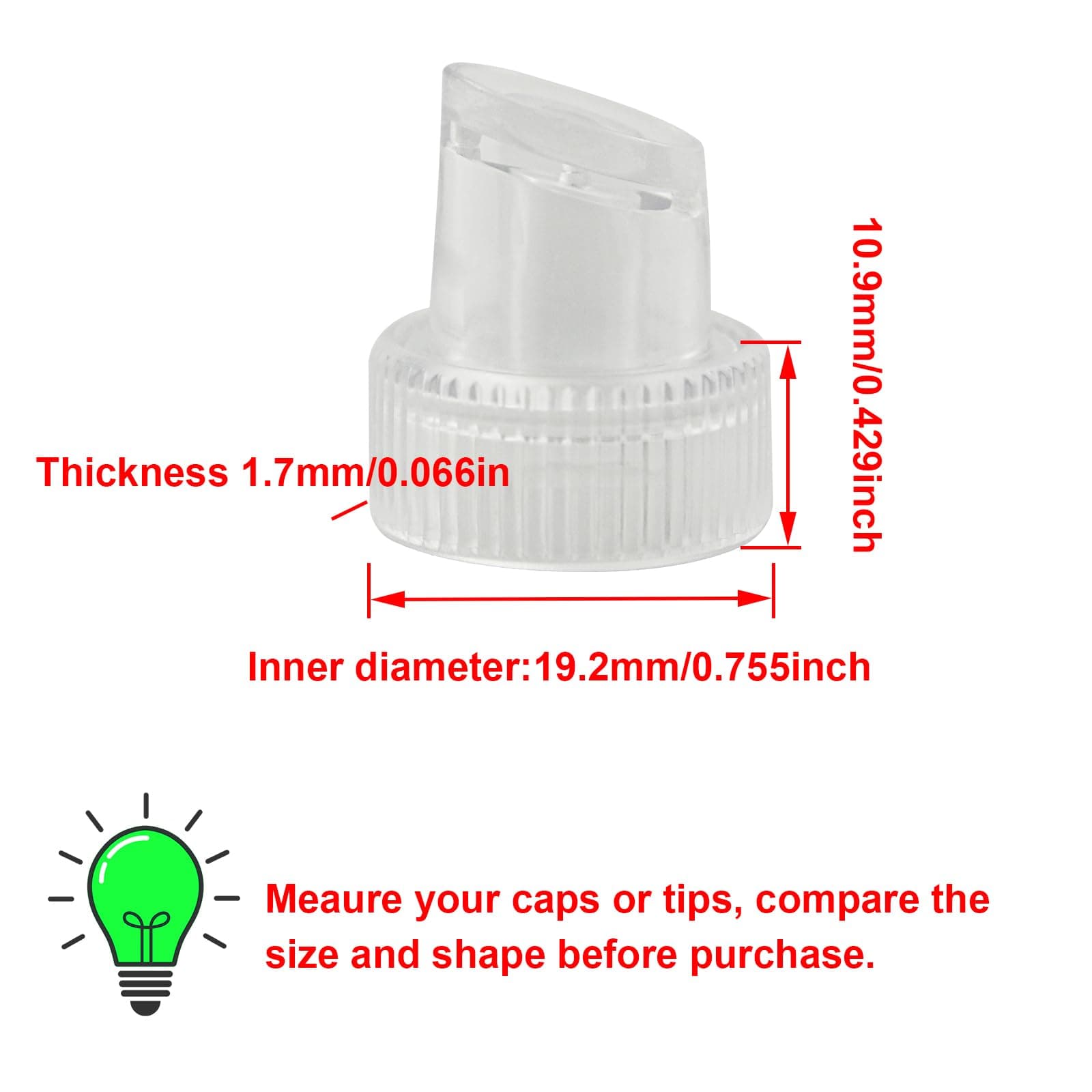 Replacement Tips Vortex Beauty Tips Hydro Dermabrasion Tips for Water Peel Aqua Peel Part Plastic 9 Pcs for Elitzia ETLB245 Or ET89 ETLB248 Beauty Machine