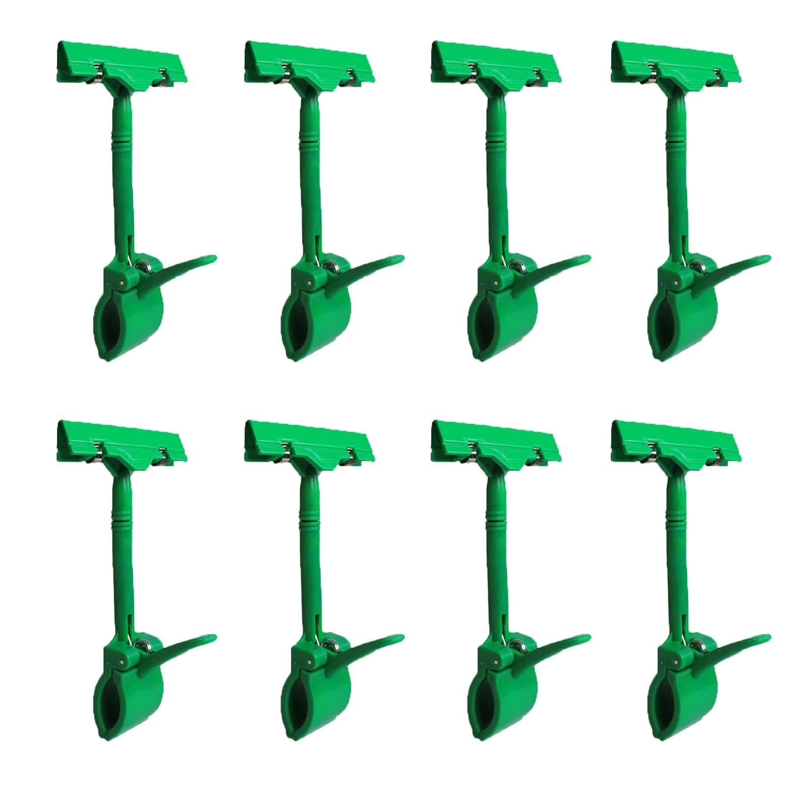 PYK Merchandise Display Sign Clips - Plastic Adjustable Pop Clip Sign Holder, Price Tags Display Sign Holder Clip, 8Pcs It Can Be Used in Shops, Supermarkets, Offices and Exhibitions