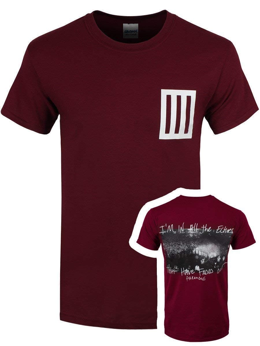 Paramore Men's Ovation T-Shirt Burgundy