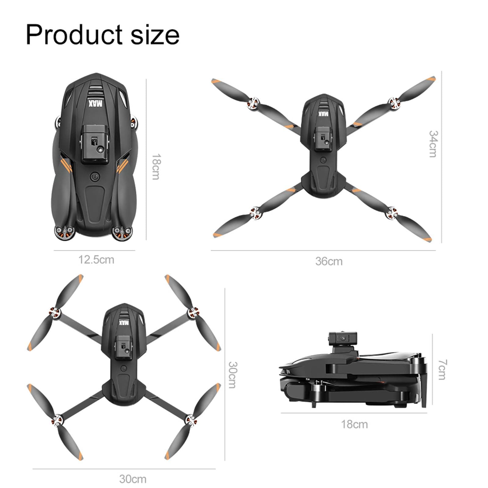 Mini Drone with Camera for Adults - 8K/4K 30FPS HD Video, 4.5" LCD FPV GPS Dr...