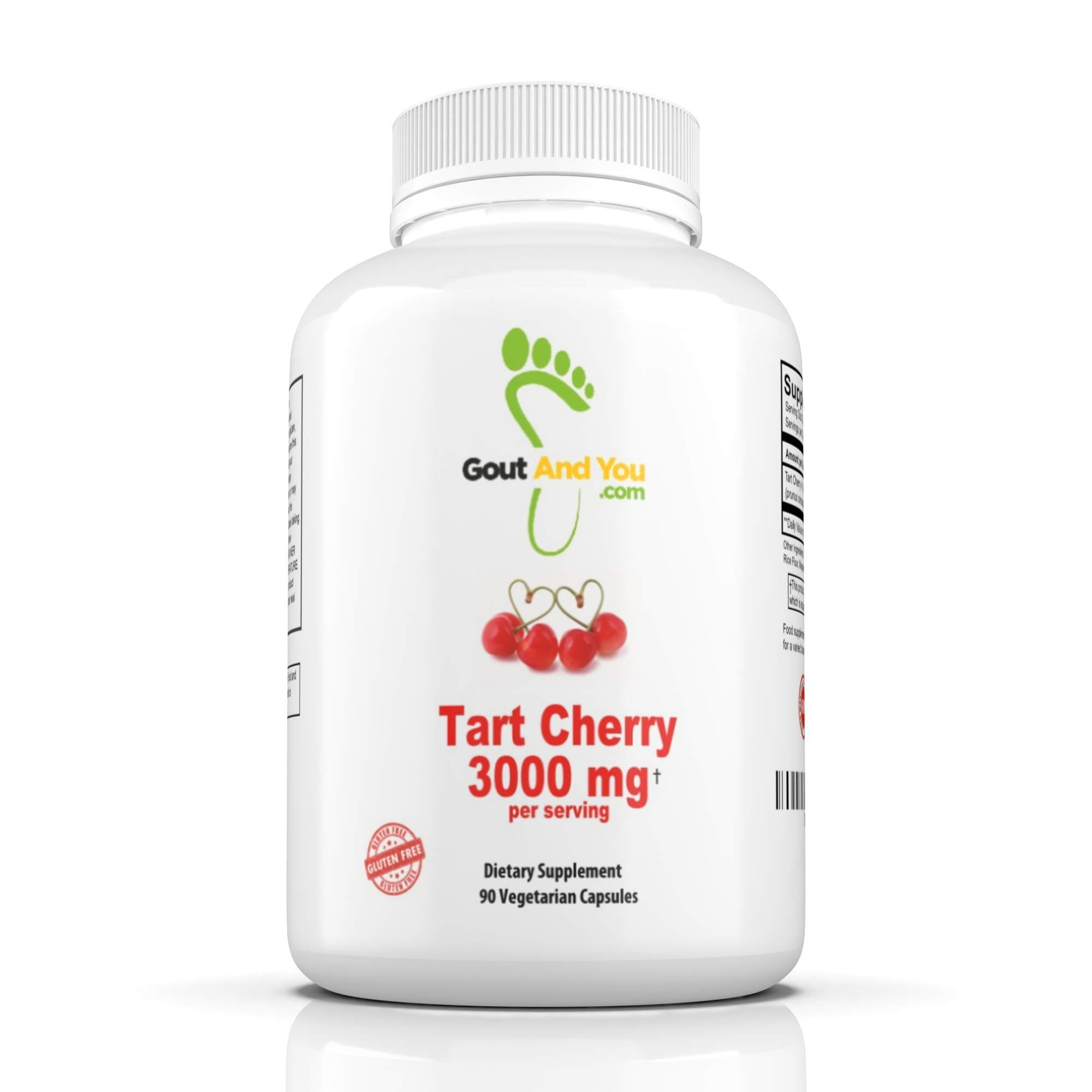 Tart Cherry Extract - Highly Potent- 3000 mg Per Serving- 90 Vegetarian Capsules