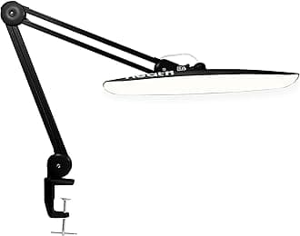 LED Task Lamp, Task Light for Home, Office, Workbench (Black, CCT with Clamp)