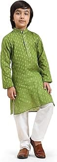 Pro-Ethic Style DeveloperBoy's Cotton Printed Kurta Pajama For Kid'S s Traditional Dress Kurta Pajama Set