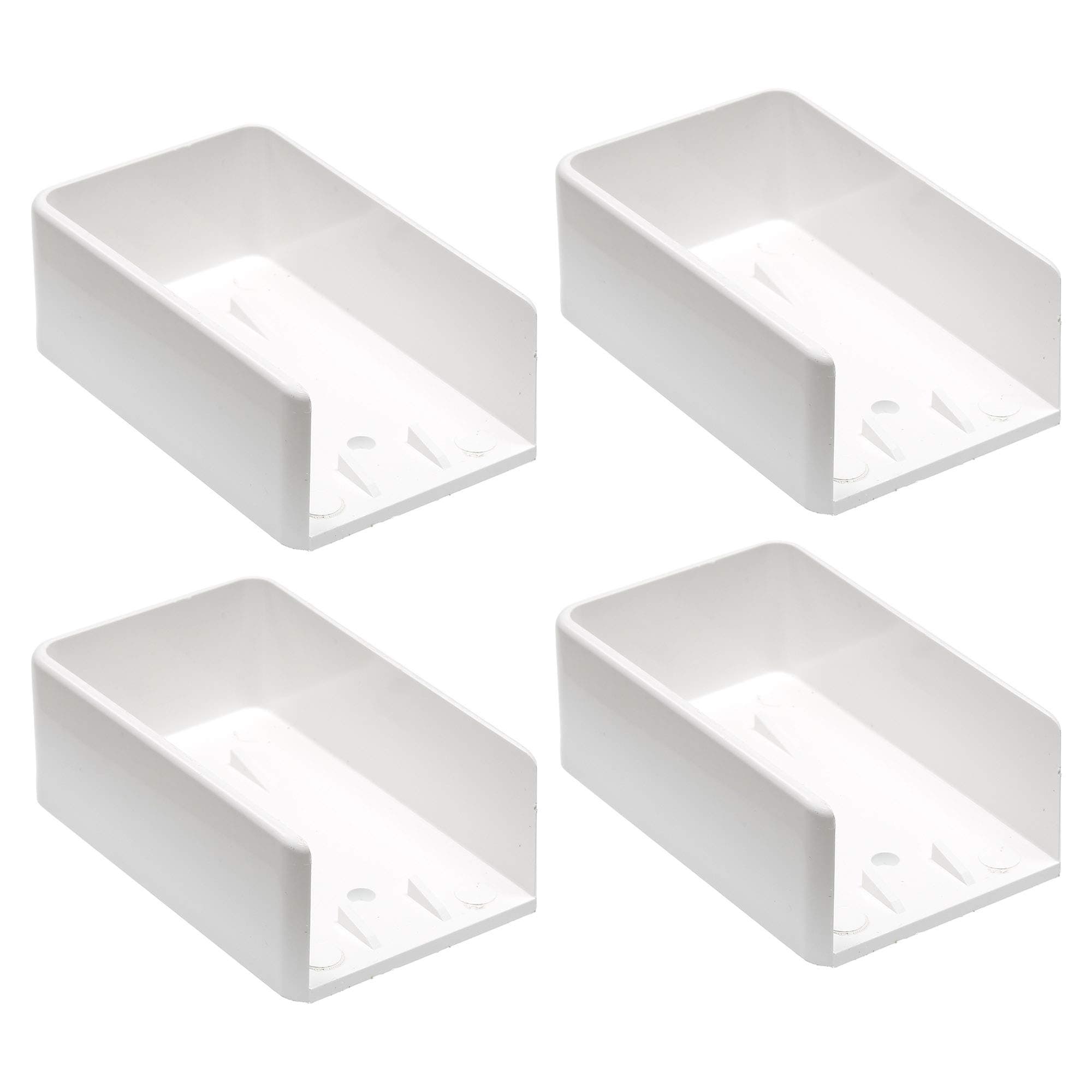 Rail Mount 2" x 3.5" White 4 Piece Kit