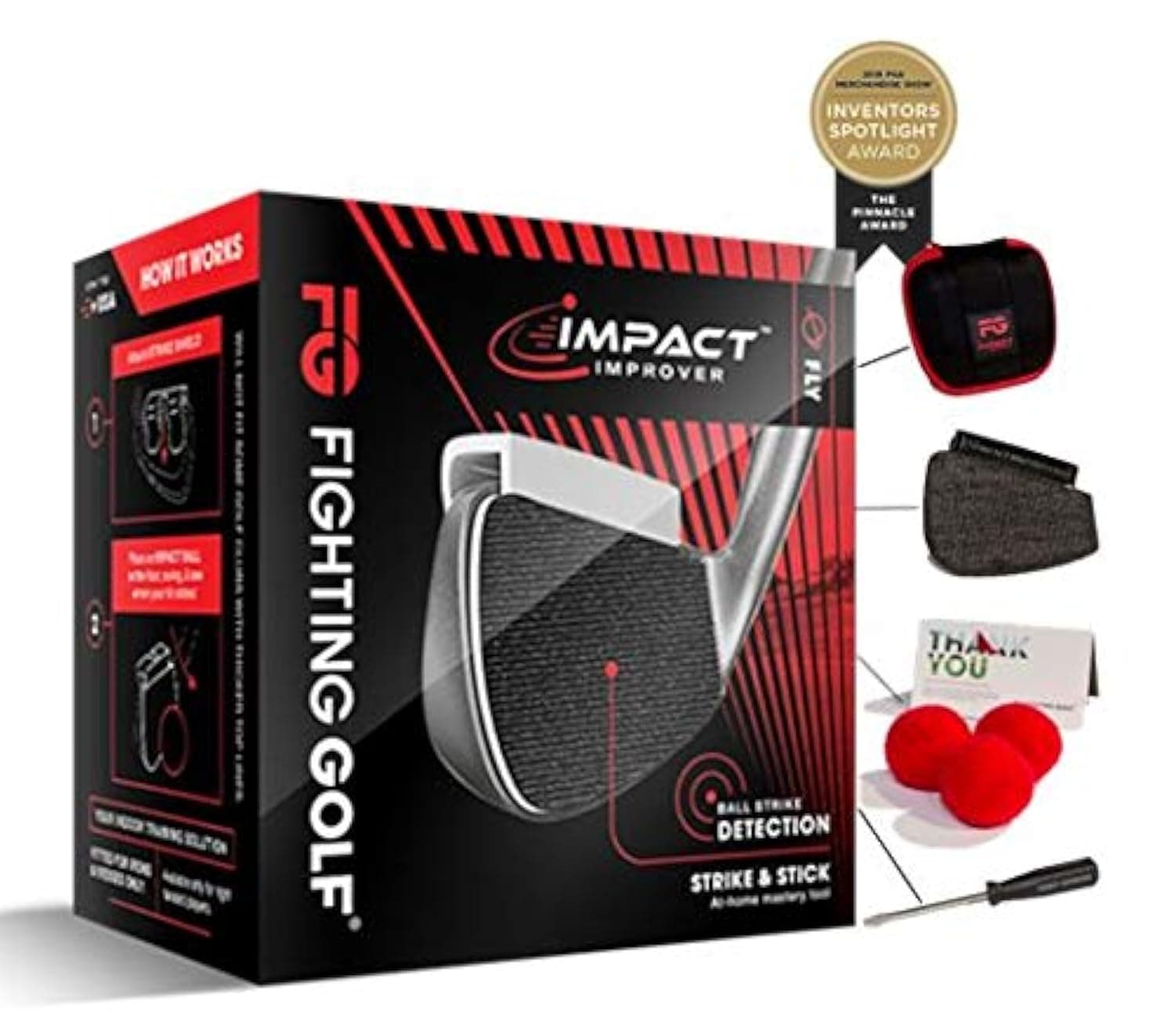 Impact Improver Indoor Training Aid, Great Gift for Your Golf Swing!