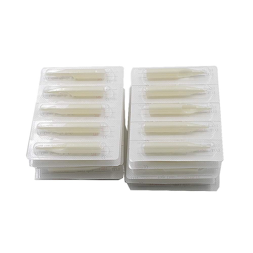 Tattoo Disposable Nozzle Tips Pack of 50 Pc (11 RT)