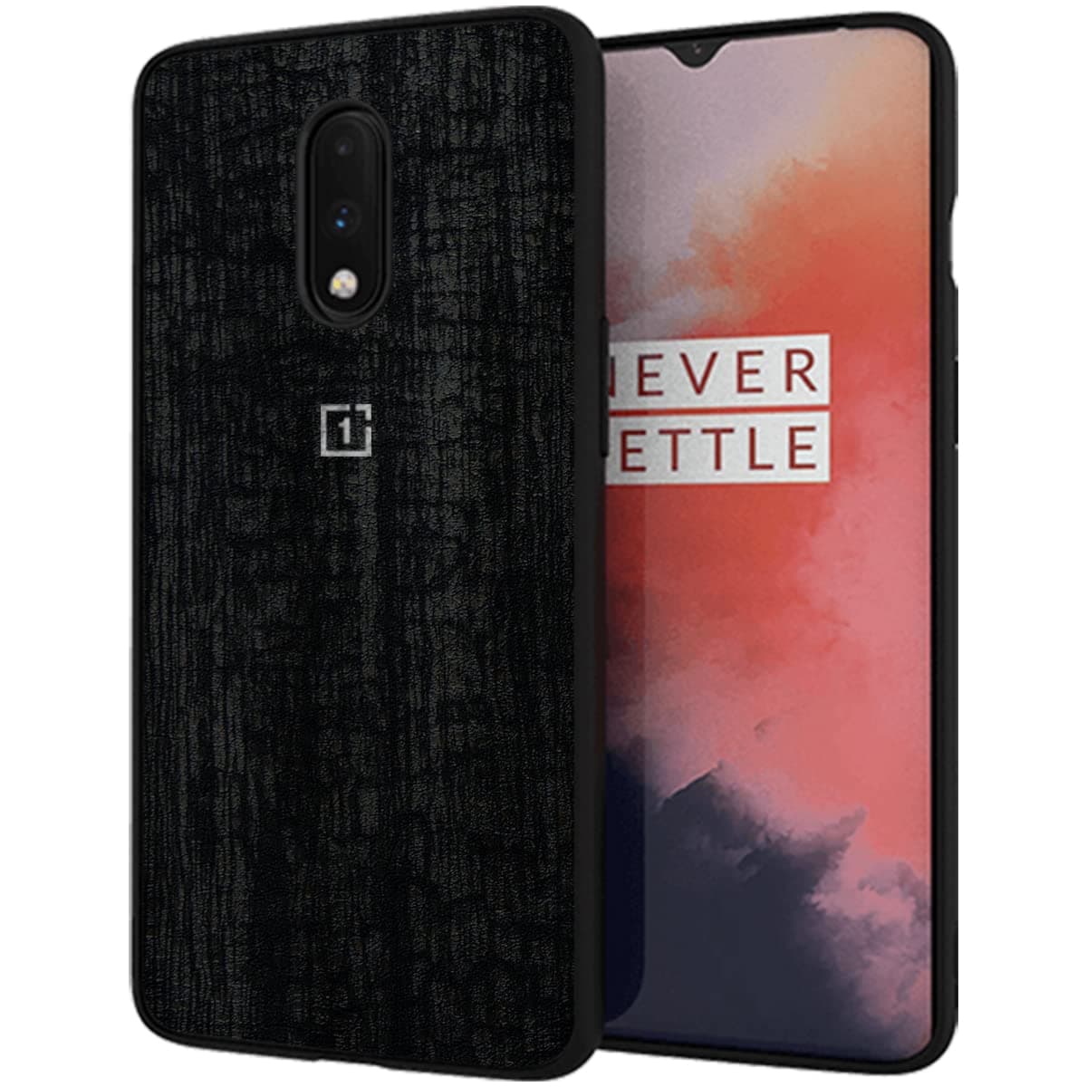 RIGGEAR Sleek OnePlus 7 Back Cover Case (TPU+PC | Dragon)