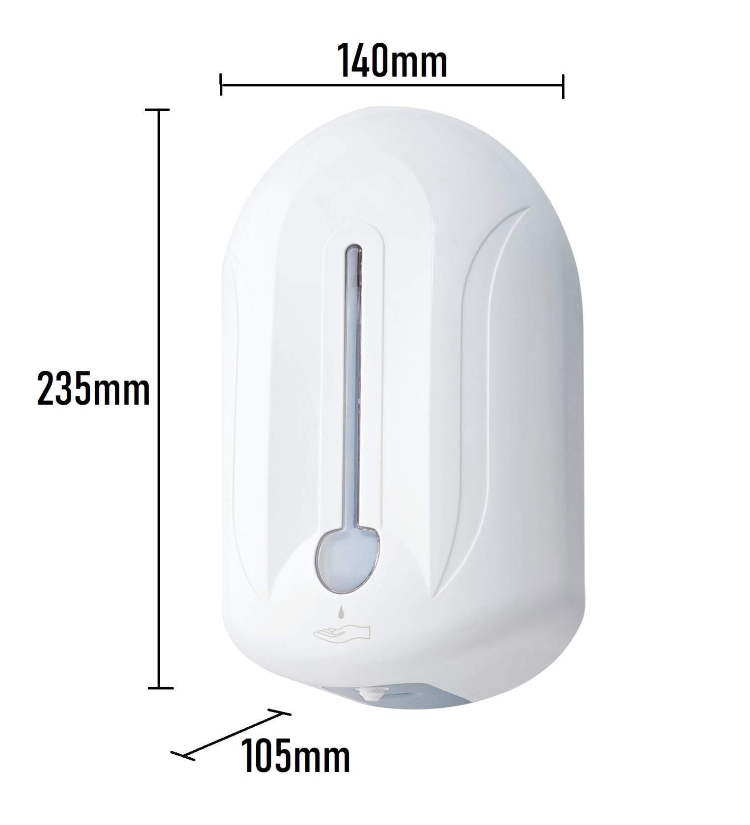 Airsenz Automatic Hand Sanitiser Dispenser/Soap Dispenser | Gel Pump, Wall Mounted, 1100ml