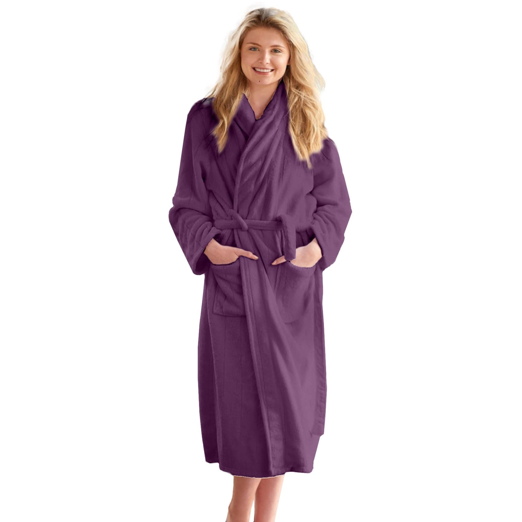DAN RIVER Bathrobe & Shower Wrap Made with 100% Ringspun Cotton for Men and Women | Highly Absorbent | Pack-1