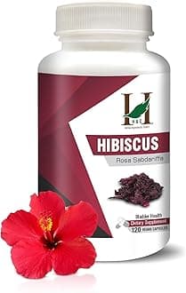 H&C Herbal Ingredients Expert Hibiscus 450mg - 120 Capsules | Dietary Supplements for Detoxification | Cardiac Health