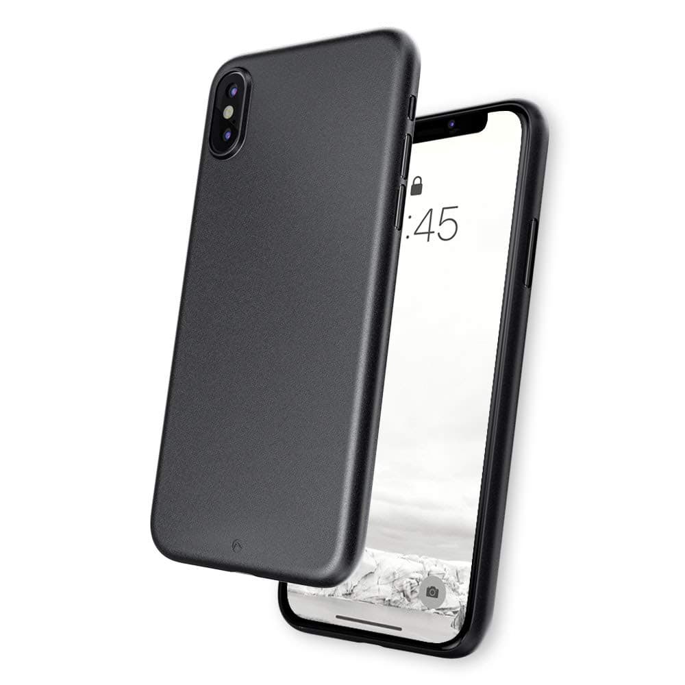 CaudabeVeil XT iPhone Xs MAX [Ultra Thin Case] with [Micro-Etched Matte Texture] for iPhone Xs MAX (Stealth Black)