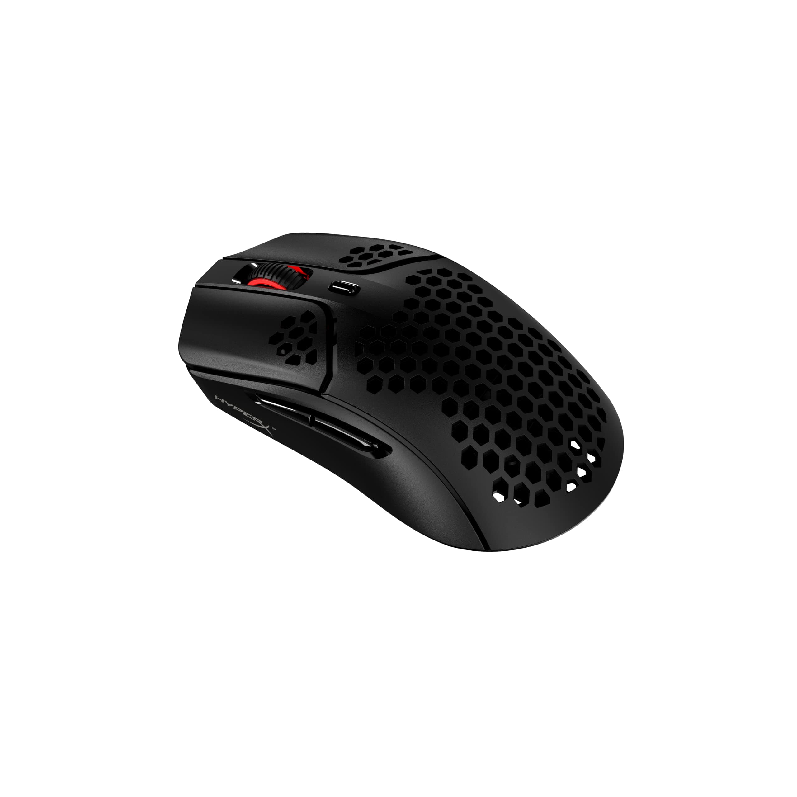 Pulsefire Haste – Wireless Gaming Mouse – Ultra Lightweight, 61g, 100 Hour Battery Life, 2.4Ghz Wireless, Honeycomb Shell, Hex Design, Up to 16000 DPI, 6 Programmable Buttons – Black and Red