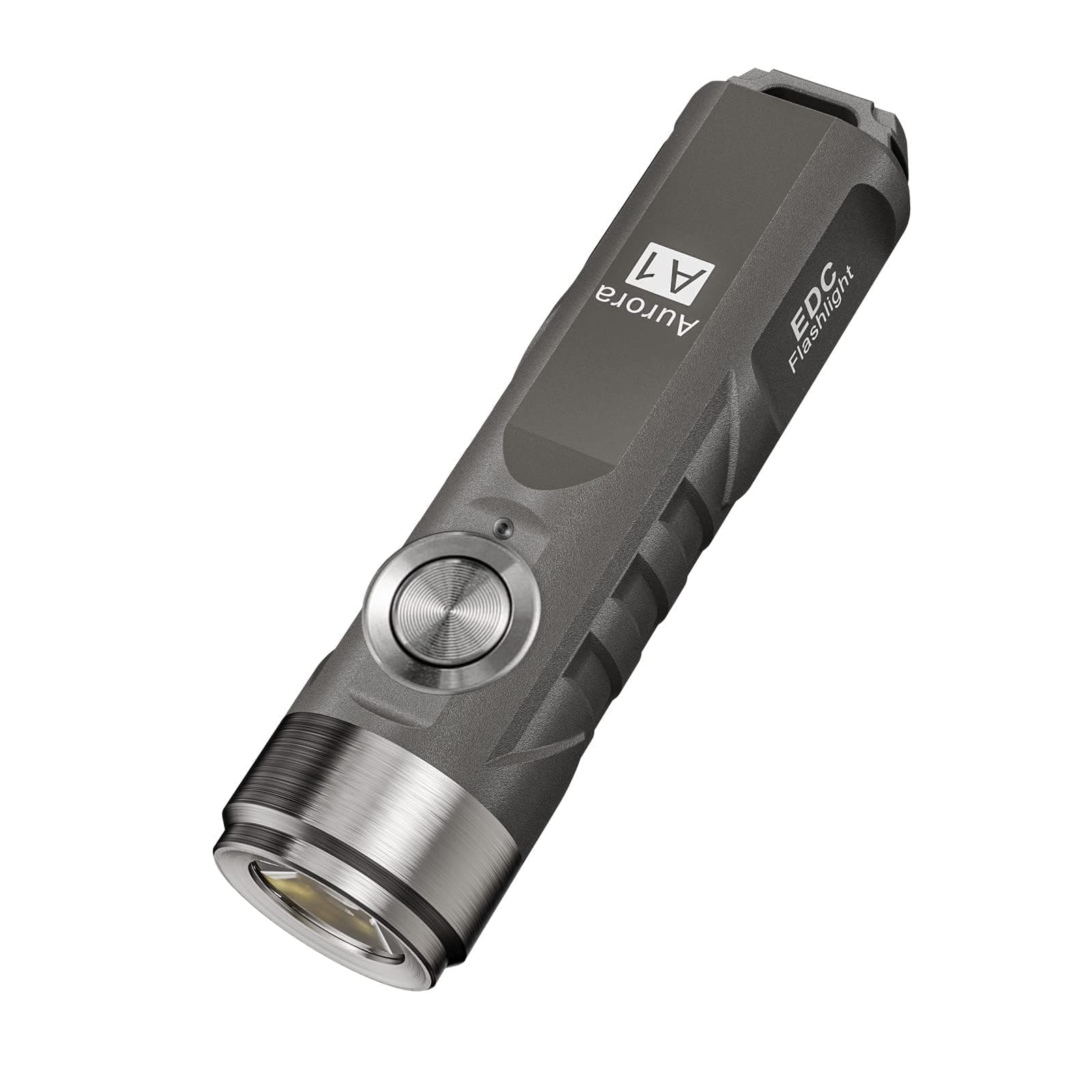 A1 Gen 4 Compact Pocket EDC Keychain Flashlight Rechargeable, 650 Lumens-2500cd Bright Outdoor Mini Keychain Light for Everyday Carry, Hiking and Emergencies (Grey)