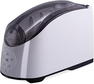 Cooper Cooler - Rapid Beverage & Wine Bottle Chiller for Home Bars & Dorms, Automatic Touchpad, Quick Chill Functionality, Efficient Ice & Water System, Perfect for Sodas, Beer, Wine - White