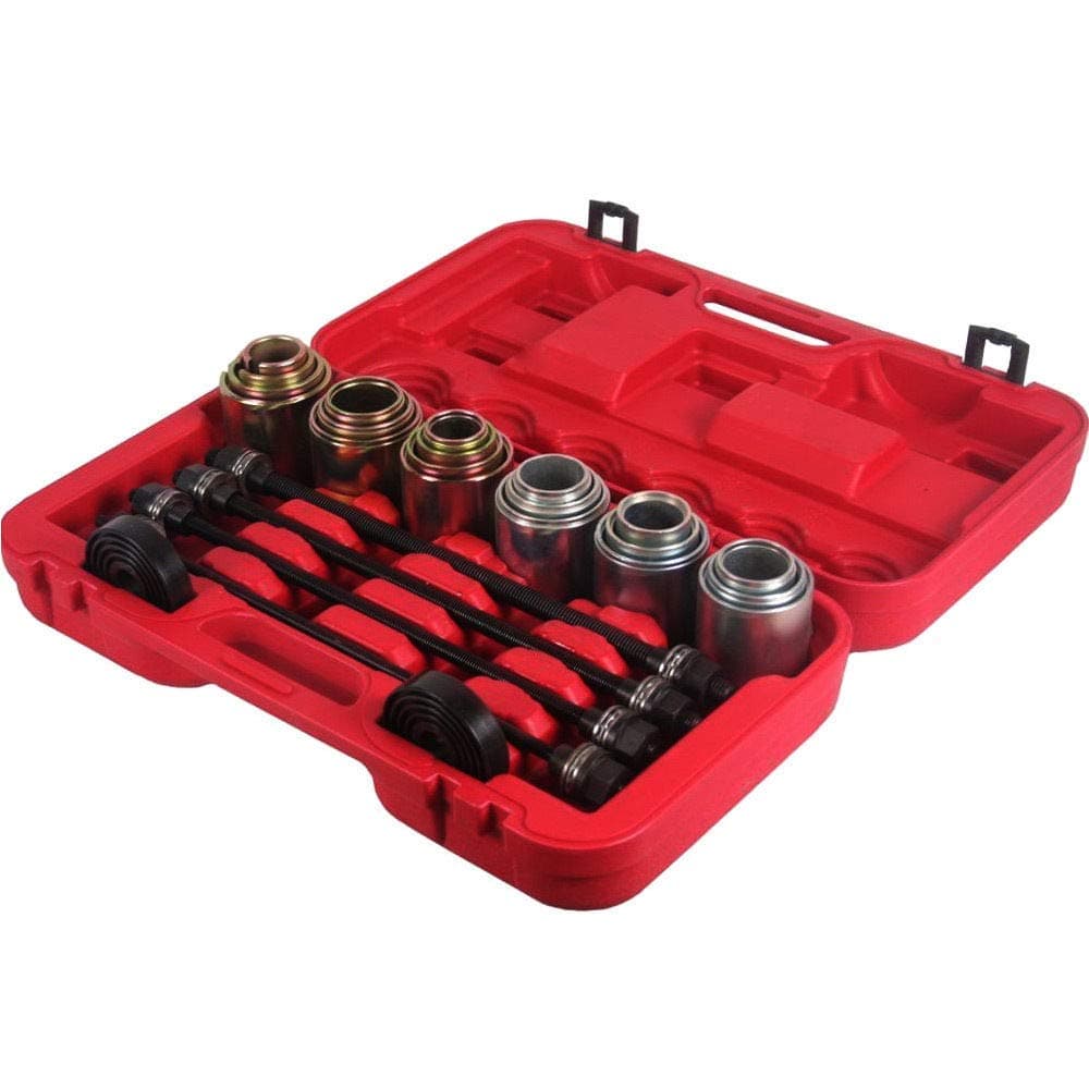 KAHE2016 26pcs Universal Bush and Bearing Removal Press and Pull Sleeve Kit Bush Extractor Remover and Install Seal Bearing Cars