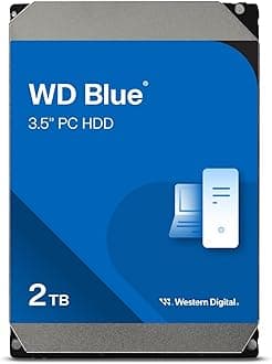 Western Digital 2TB WD Blue PC Internal Hard Drive HDD - 5400RPM SATA 6Gb/s 64MB Cache 3.5" - WD20EARZ