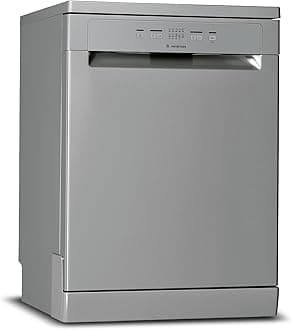 Ariston Dishwasher Freestanding, 13 Place Setting, Inverter Motor, 5 Washing Programs Includes Half Load Express 30' Eco & Static Dry, Silent Dishwasher, Made In Poland, Inox, LFC2B19XUK