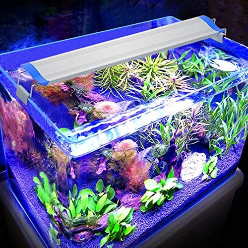 FREESEA LED Aquarium Light, Blue White Fish Tank Light (Light for 11-16 inch Tank)