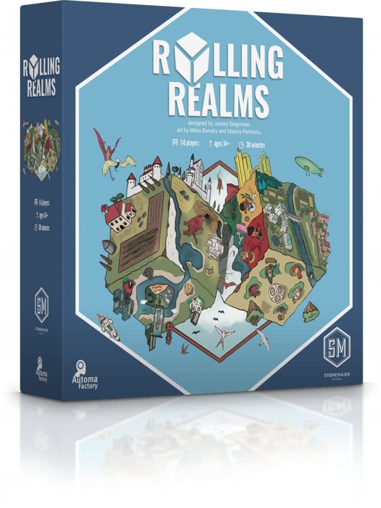 Stonemaier Games Rolling Realms: A Roll-and-Write Fantasy Game for Teens, Ages 14+