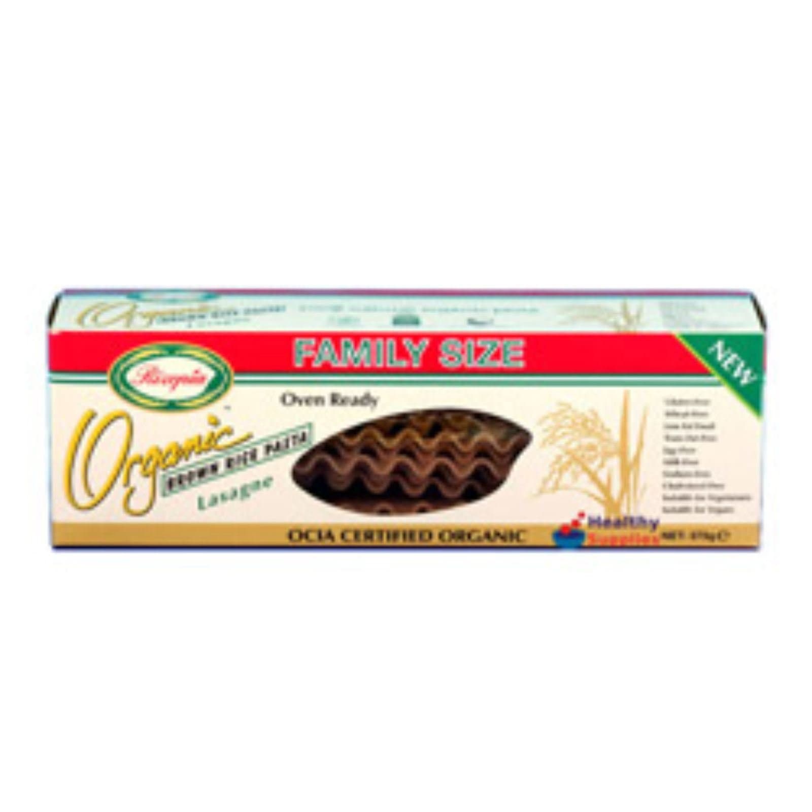 Rizopia Organic Brown Rice Lasagne 375 g