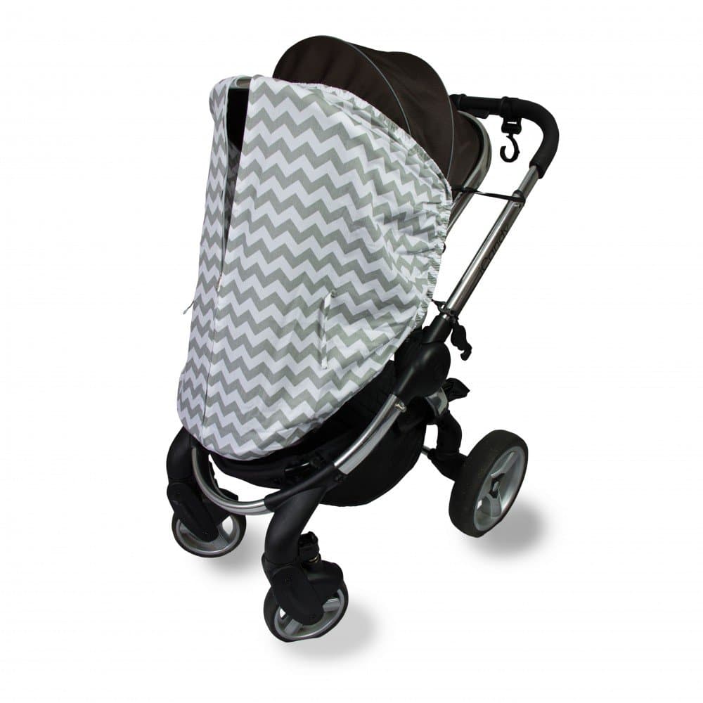 Outlook Universal Cotton Sleep Eazy Stroller Cover (Grey Chevron)