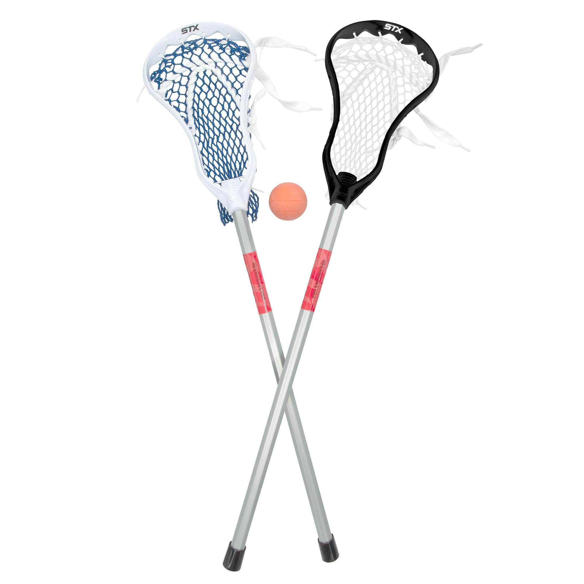 STX FiddleSTX Two Pack Mini Super Power with Plastic Handle and One Ball, 30-Inch, Black & White