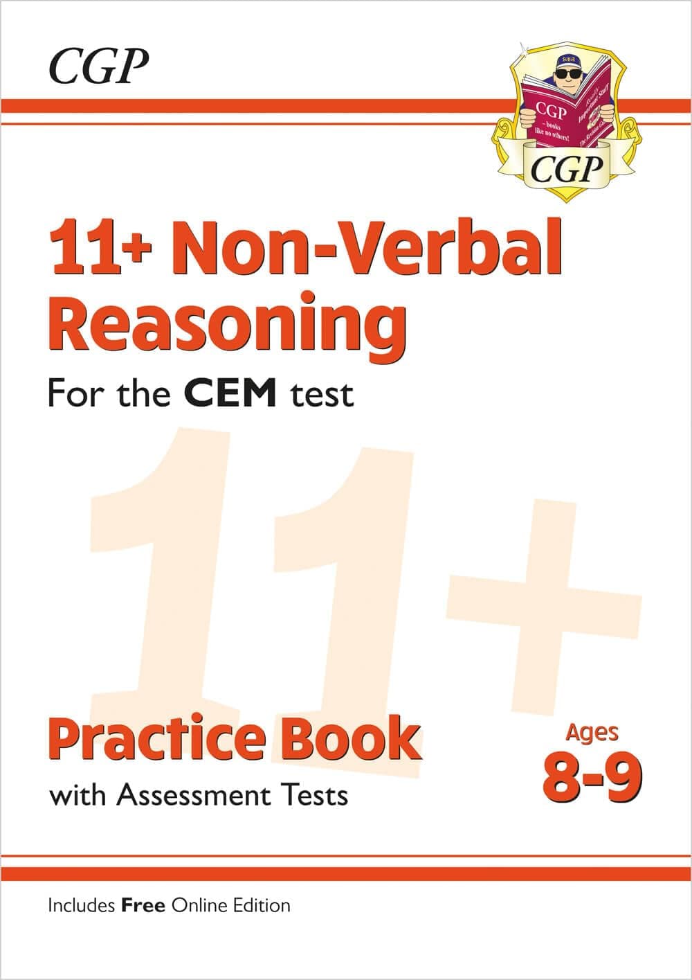 Coordination Group Publications Ltd (CGP) 11+ CEM Non-Verbal Reasoning Practice Book & Assessment Tests - Ages 8-9 (with Online Edition)