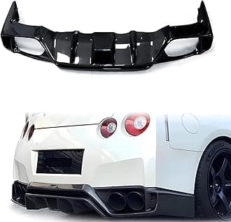 Rear Bumper Diffuser Spoiler, Body Kits Compatible with Nissan GTR R35 2008-2016 (Carbon Fiber)