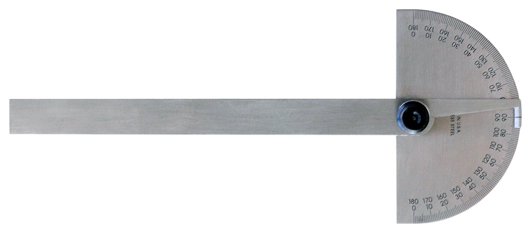 968-202 Protractor, Semi-Circular, 6 in, Non-Grad