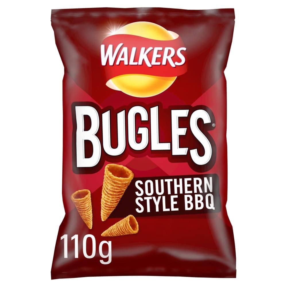 Bugles Southern Style BBQ Sharing Snacks Crisps 110g