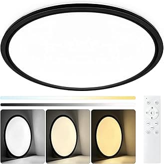 15.4 Inch Led Ceiling Light Fixtures, Dimmable with Remote Control, 36W, 4500LM, Ultra Thin Modern Flush Mount Ceiling Lights for Bedroom Living Room Kitchen Dining Room