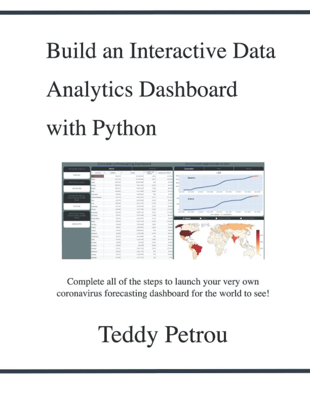 Build an Interactive Data Analytics Dashboard with Python: Learn all of the steps to build a coronavirus forecasting dashboard using Python