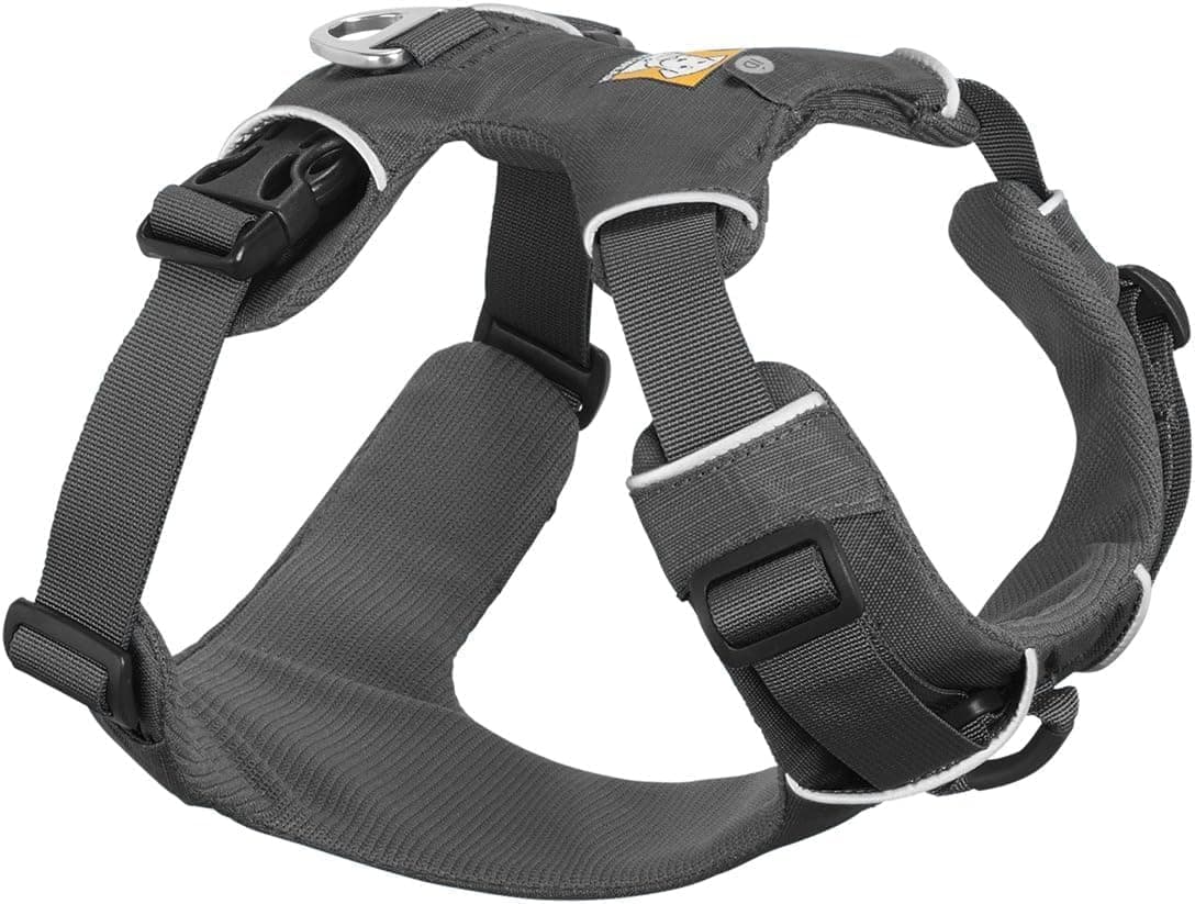 Front Range Dog Harness, Reflective and Padded Harness for Training and Everyday, Twilight Gray, XX-Small