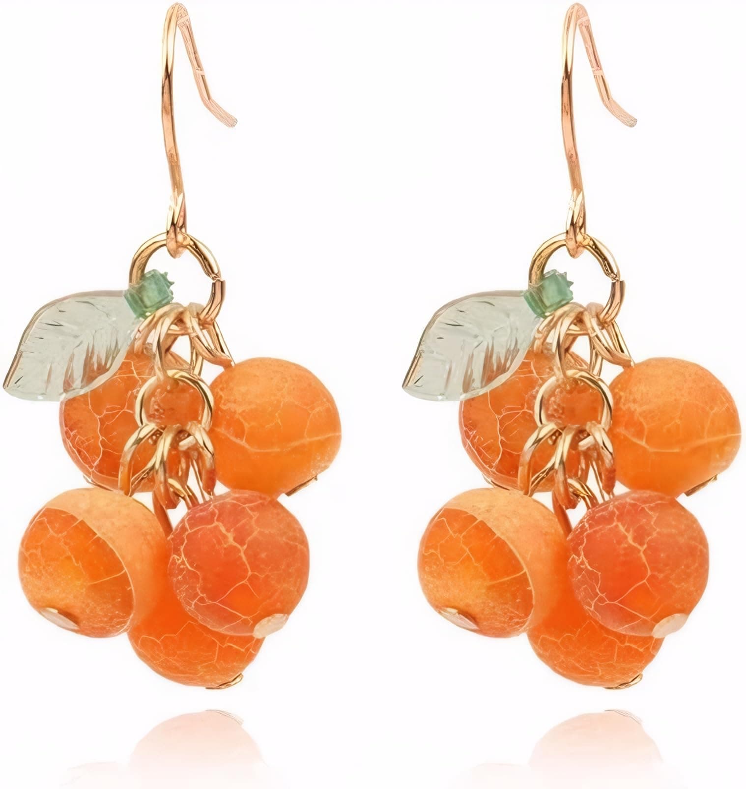 Fruit Earring Strawberry Lemon Orange Grape Cherry Raspberry Pomegranate Lightweight Trendy Drop Dangle Accessories for Women