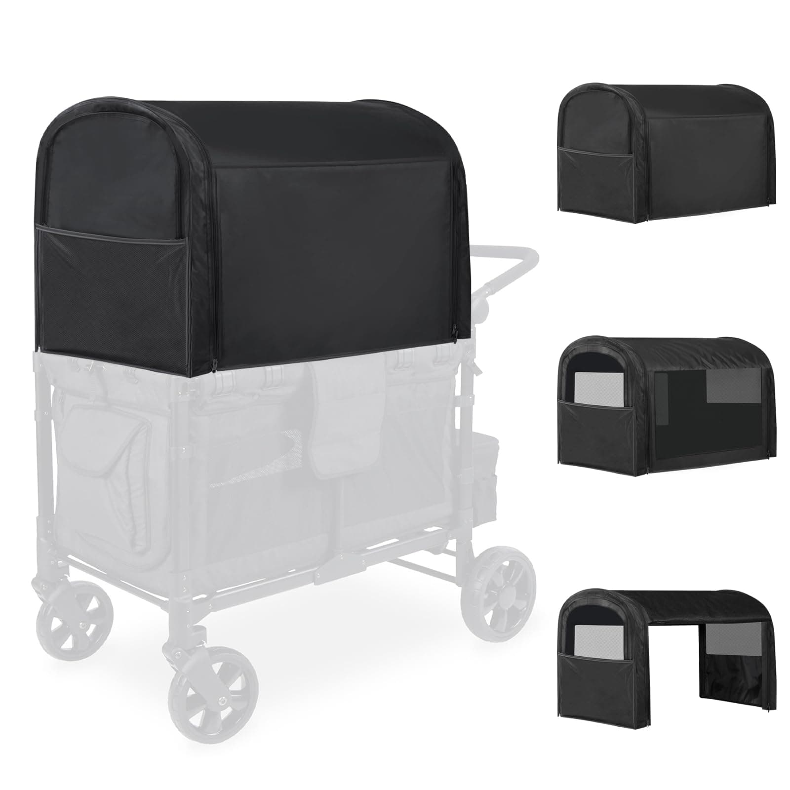 Flex Canopy for Wonderfold W4 - Openable Sunshade -Sun, Wind and Breathable Protection -Suitable for Wonderfold W4 Elite/Luxe/Original