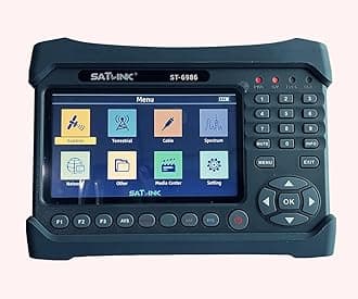 Satlink ST-6986 Satellite TV Receiver DVB-S/S2/T/T2/C Combo Meter MPEG4 HD H.265 10bits Spectrum Spectrum analyzer Digital Satellite Finder Meter