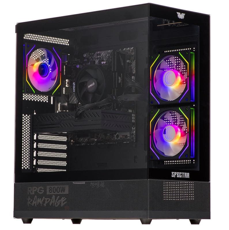 Veno Scorp Gaming PC AMD Ryzen 9 7950X Processor Nvidia RTX 4070 12GB Graphics Card - Corsair 32GB 5600MHz Ram - 1TB NVMe SSD - 800W PSU - Windows 11 - WiFi - Neonzilla ARGB.