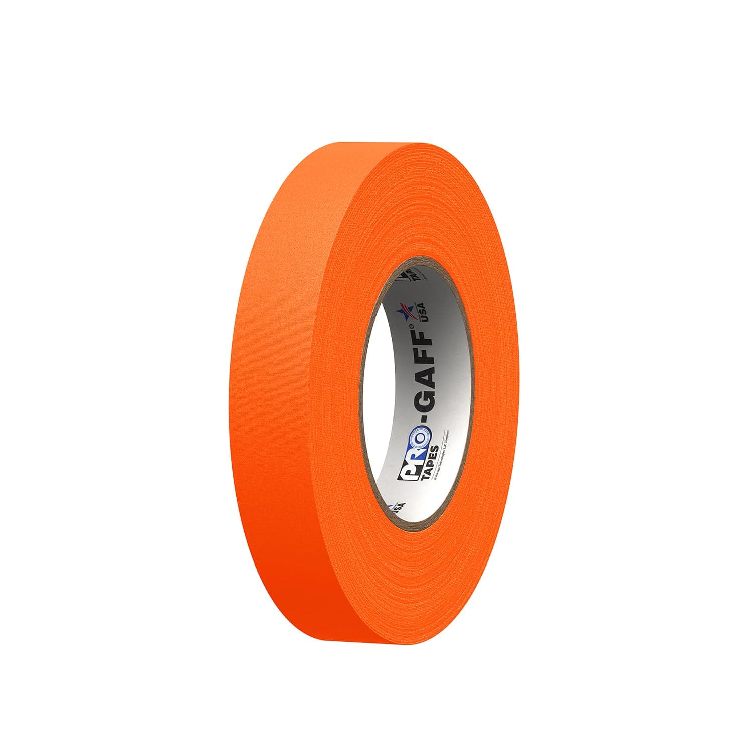 Pro Tapes 1 Width ProTapes Pro Gaff Premium Matte Cloth Gaffer's Tape With Rubber Adhesive, 50 yds Length x, Fluorescent Orange (Pack of 1)