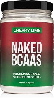 Cherry Lime BCAAs Amino Acids Powder, 100% Pure 2:1:1 Formula, Vegan Branched Chain Amino Acids, Instantized All Natural BCAA Powder Supplement - 501 Grams, 34 Servings
